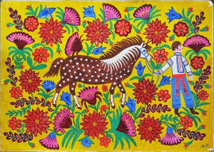 Ой, при лужку, при луні, при широком полі